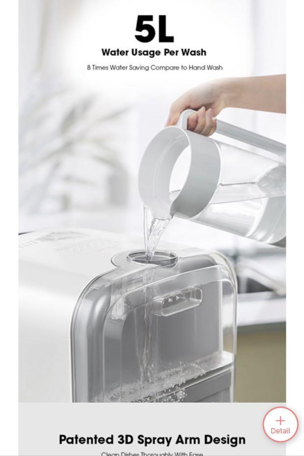 Brand New Europace Portable Dishwasher EDW 3050U TV Home