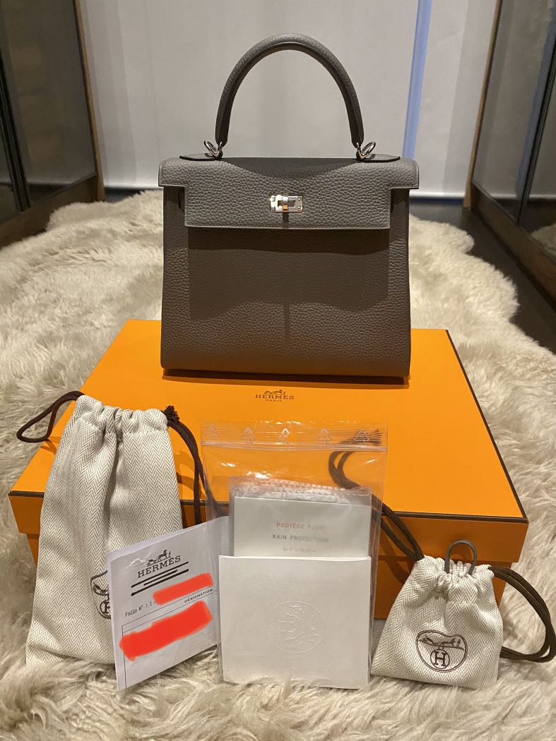 Deco. Shop - New in➕💕 Hermes Kelly 25 Gris Etain Togo Leather