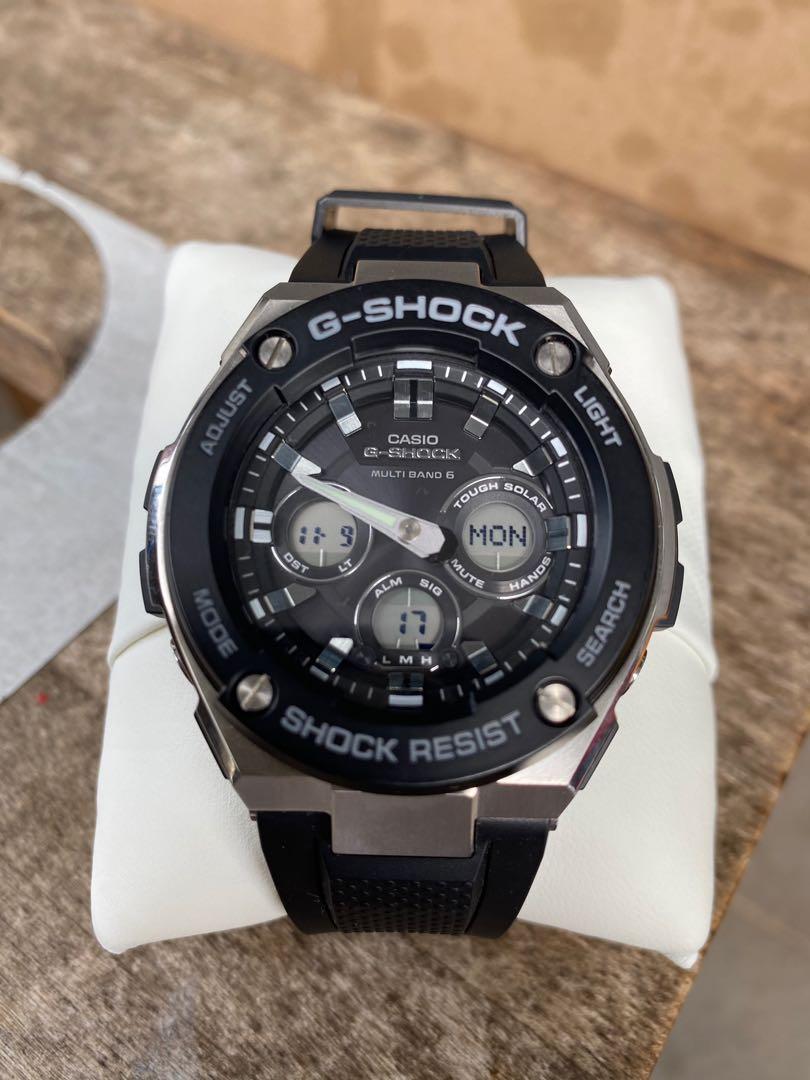 rw-1758) G-SHOCK G-STEEL GST-W300 電波ソーラー - 腕時計(アナログ)