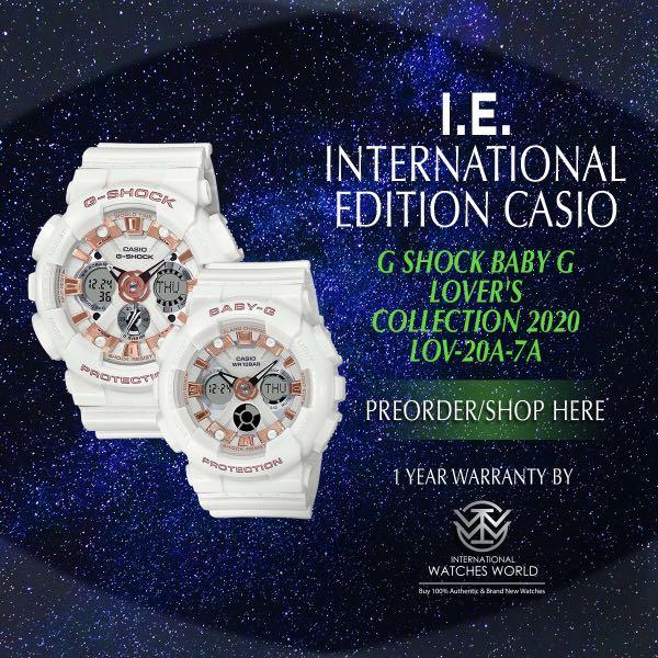 Casio International Edition G Shock And Baby G Lovers Collection Lov a 7a Limited Edition Women S Fashion Watches On Carousell