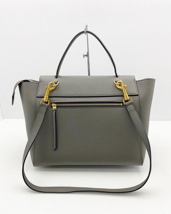 Celine mini belt top bag grey