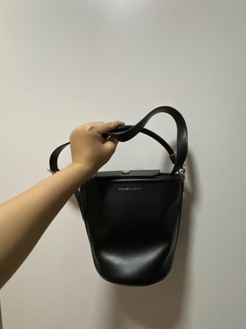 Charles and Keith Bucket bag, Women's Fashion, Bags & Wallets, Crossbody Bags on Carousell