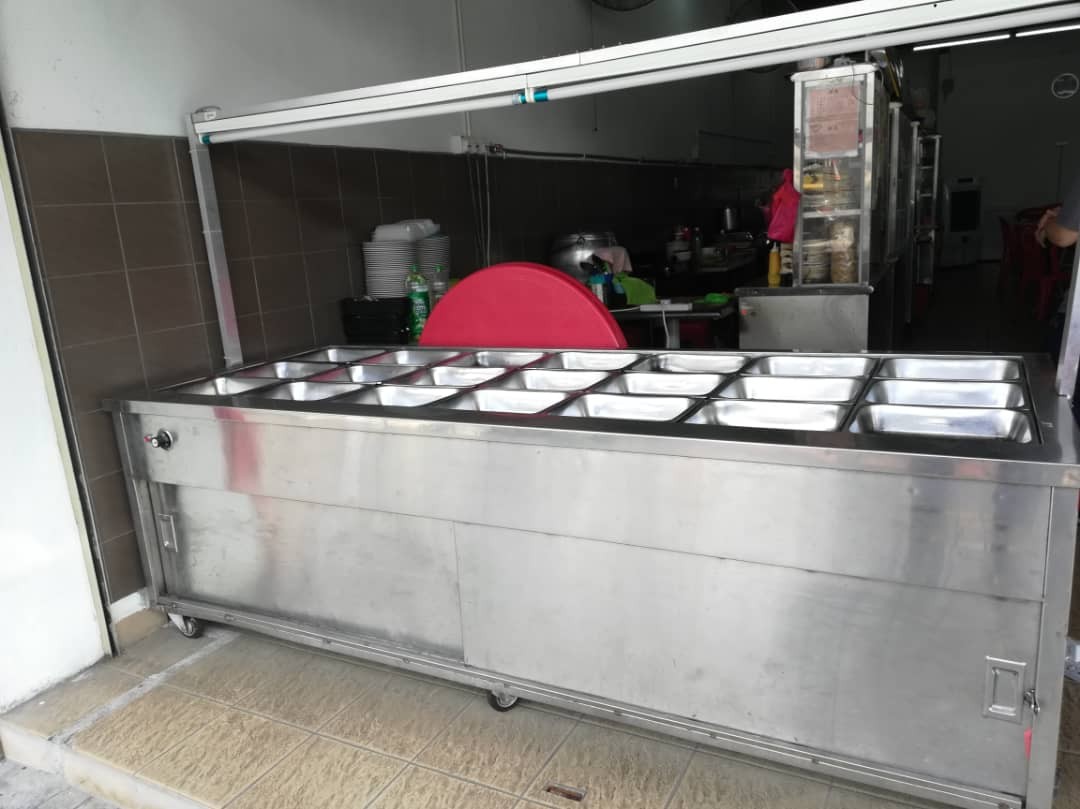 Commercial 8ft stainless steel restaurant bain marie food warmer for