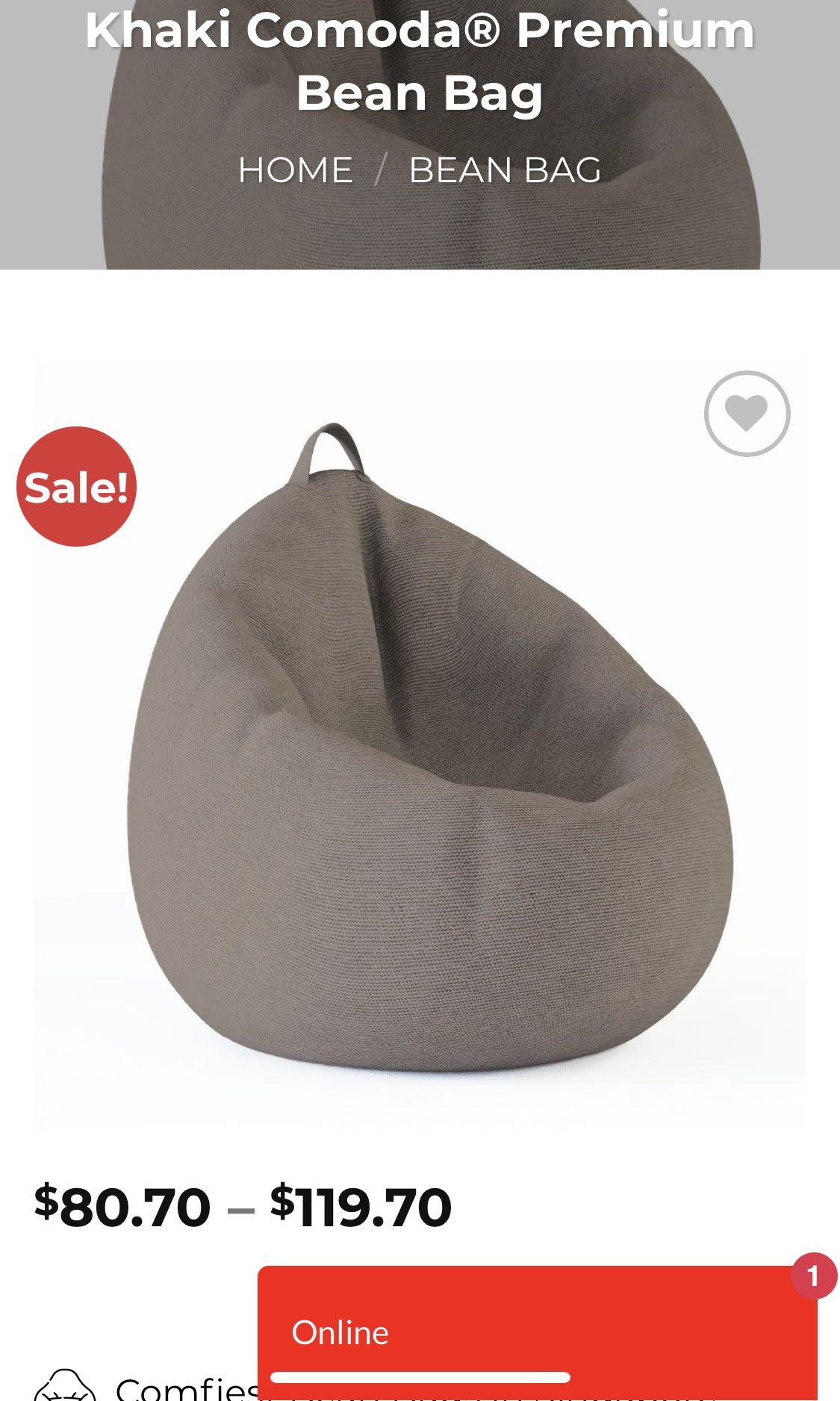 Comoda bean bag clearance