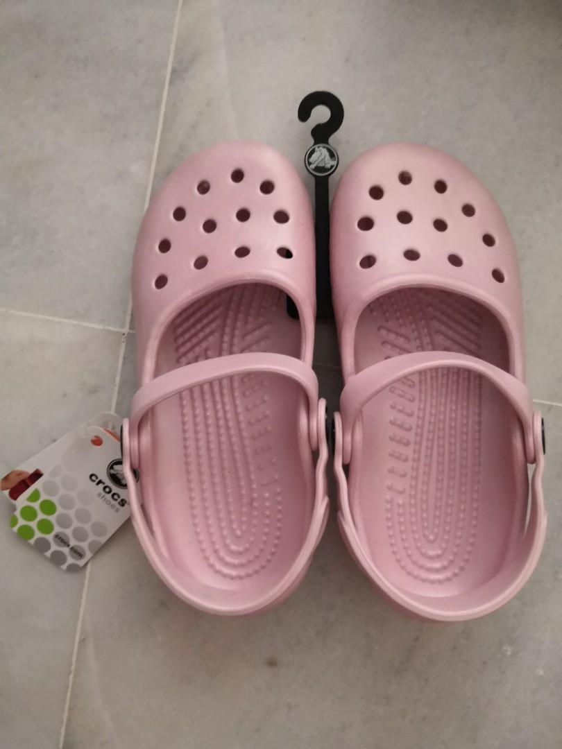 Crocs Girls Mary Jane Cotton Candy size w3 Babies Kids Babies Kids Fashion on Carousell
