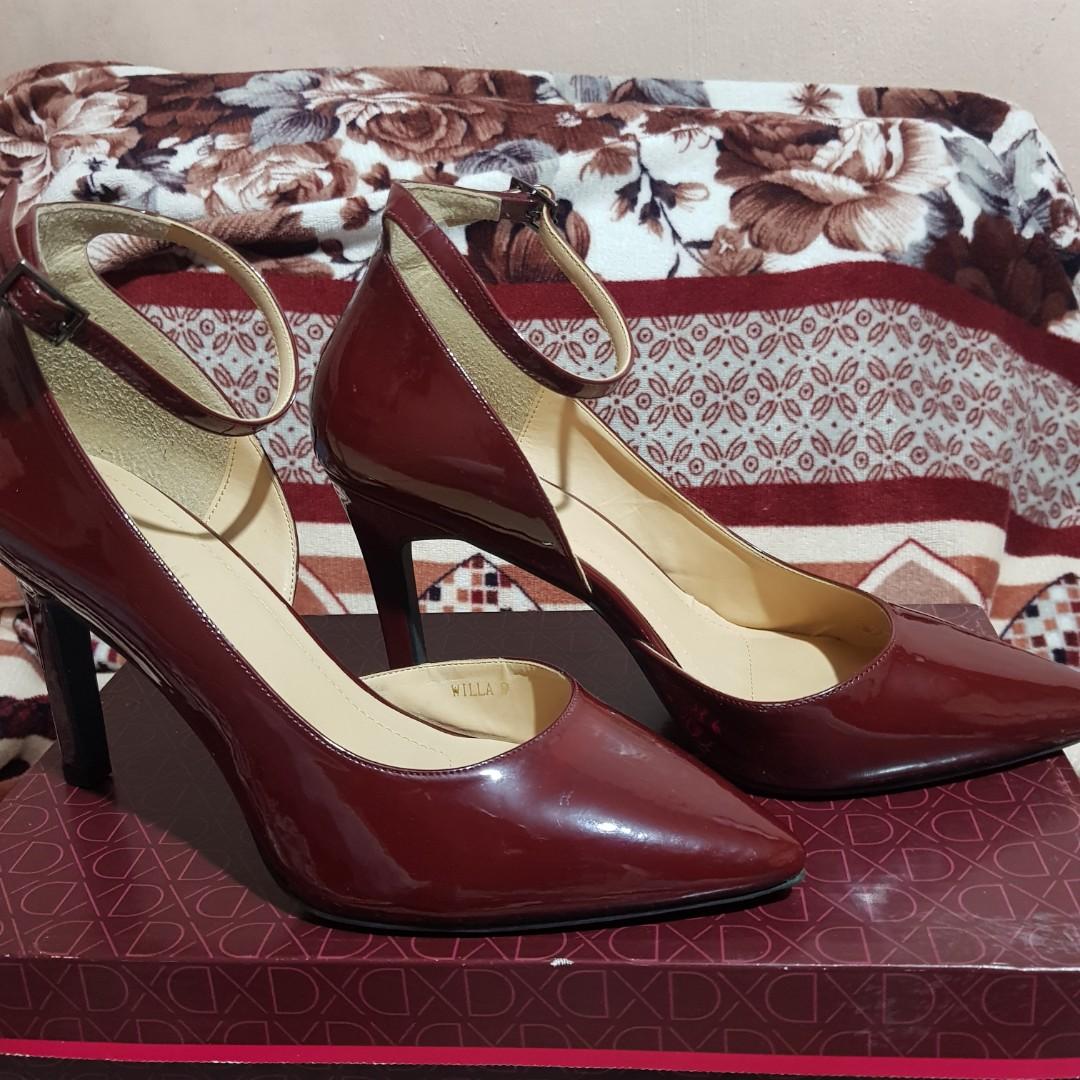 Dark red stiletto heels store