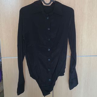 formal black bodysuit