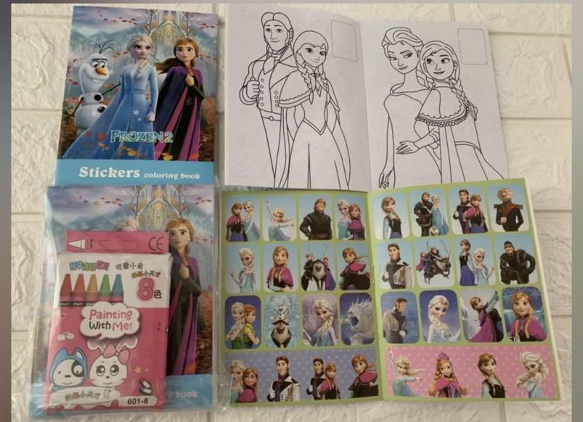 Download Frozen 2 Mini Kids Coloring And Sticker Book Set With Crayon Brand New Mini Puzzle Available Top Up 0 80 Each Hobbies Toys Stationery Craft Craft Supplies Tools On Carousell