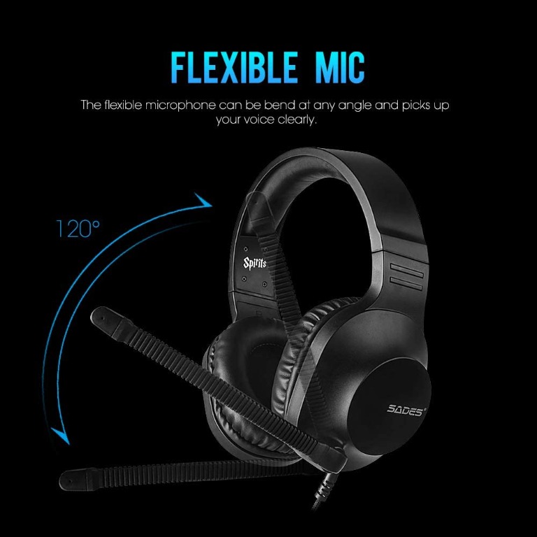 headphones with flexible mic