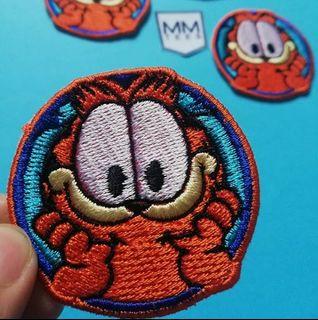 GARFIELD CAT CARTOON 90S CLASSIC MM Tees mmtees iron on patch iron-on embroidered design shirt sticker patches