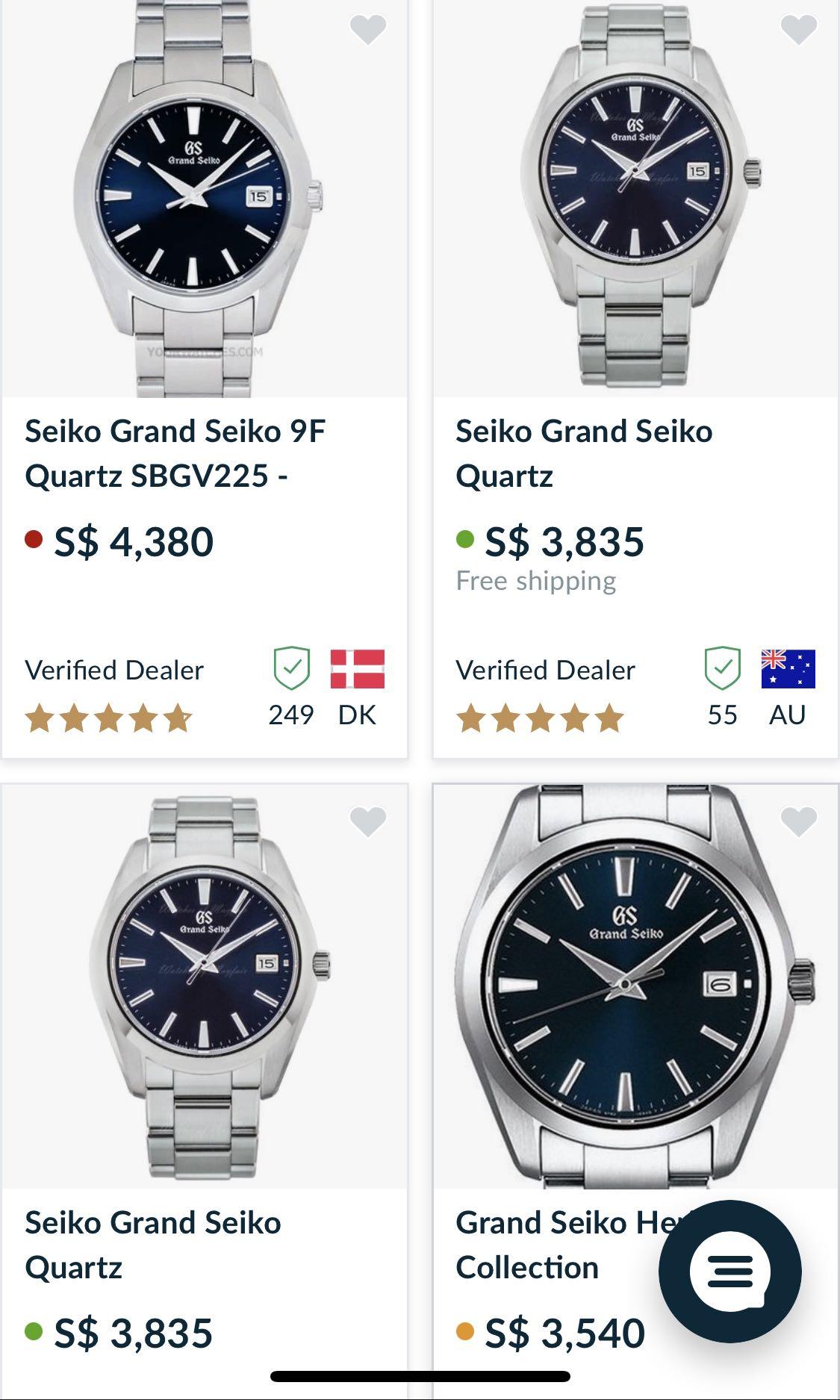 Grand Seiko (FULL SET) 40mm SBGV225 + free Hirsch Strap worth $150 (Not  omega Rolex zenith breitling Seiko Tudor IWC), Luxury, Watches on Carousell
