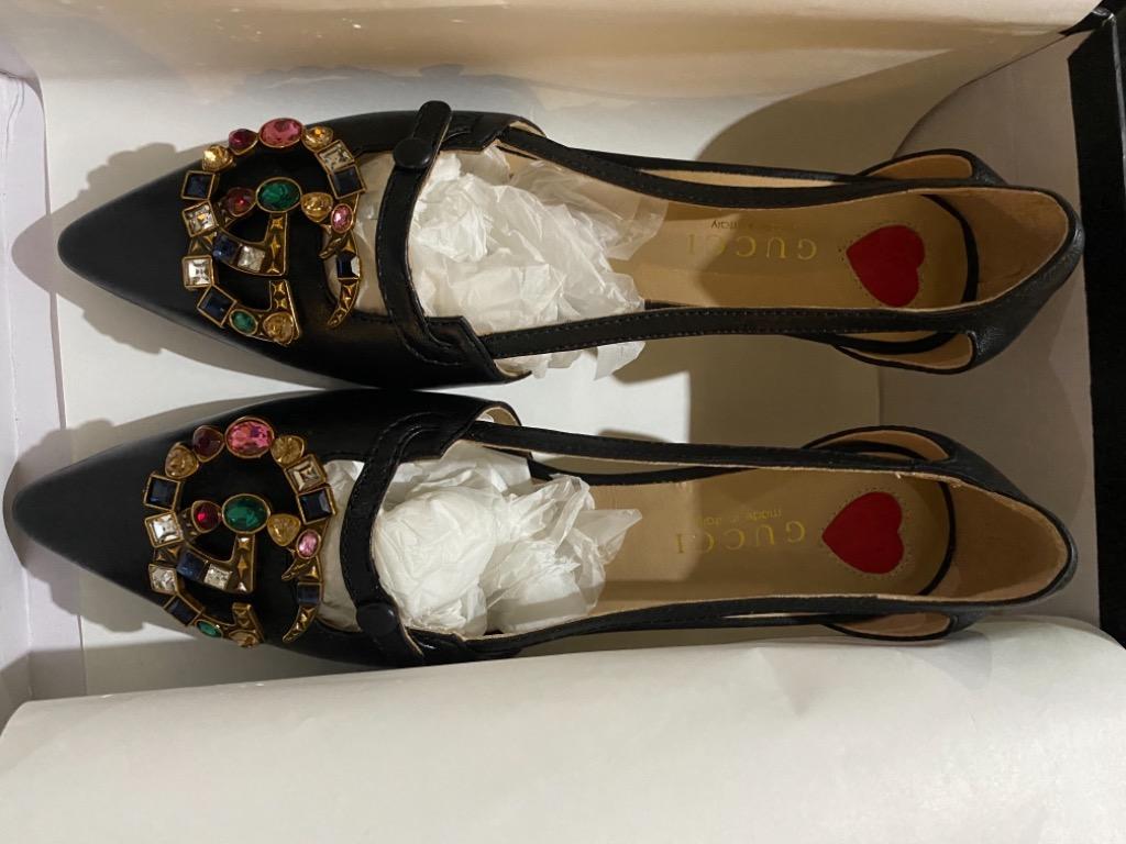 gucci double g heels