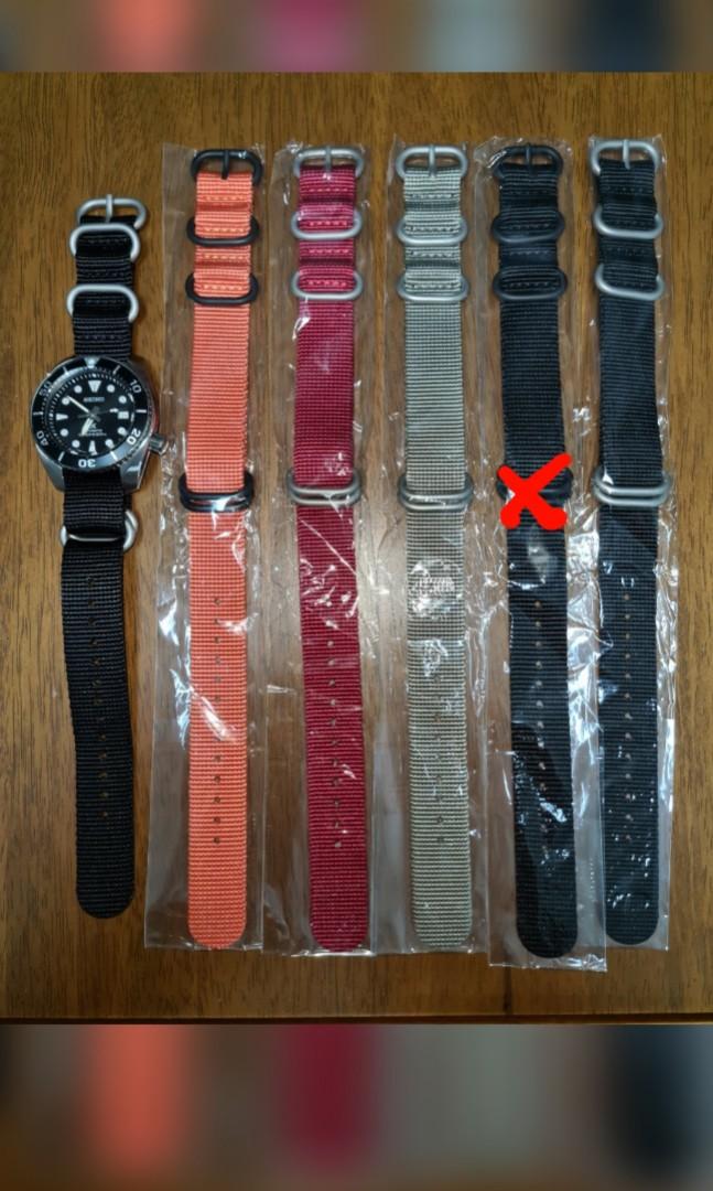 Heavy duty 5 ring zulu nato strap 20mm Mobile Phones Gadgets
