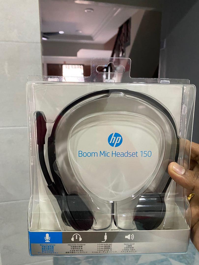 hp boom 150 stereo headset