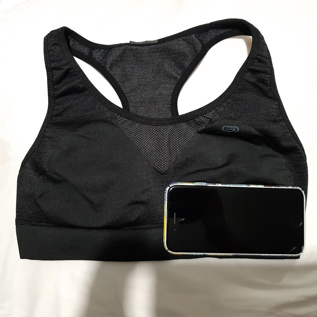 Decathlon Kalenji Sports Bra Black, Men's Fashion, Activewear on Carousell