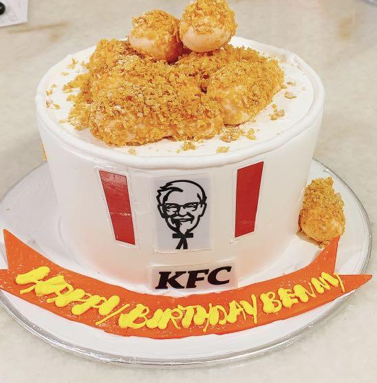 KFC Bucket - Decorated Cake by beyondthefrosting - CakesDecor
