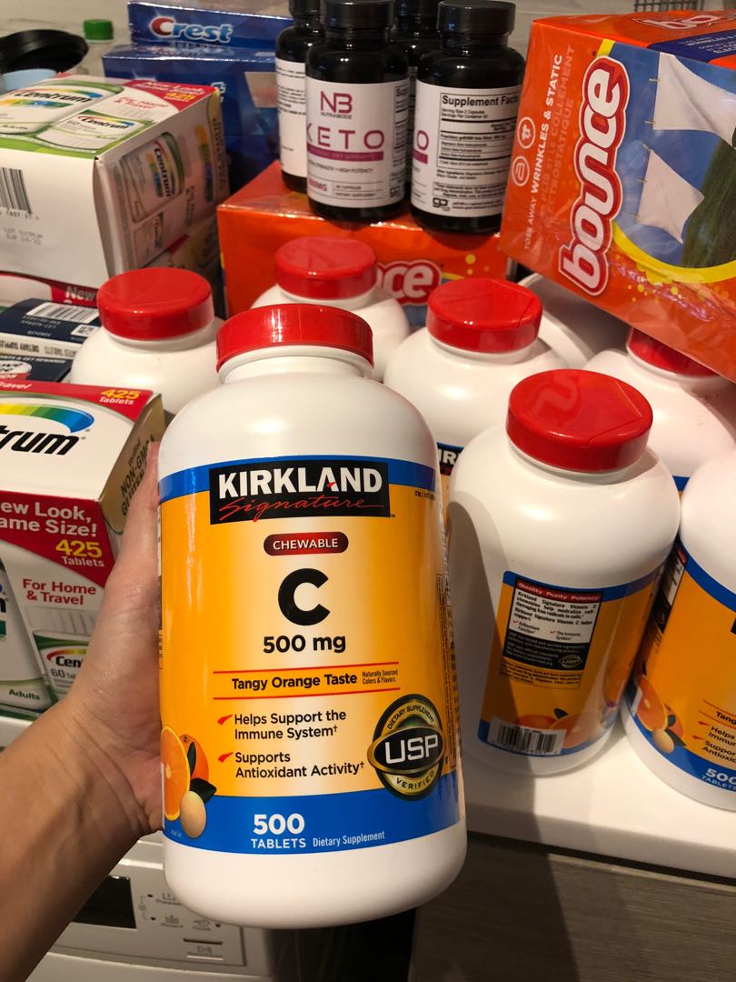 kirkland signature chewable vitamin c 500 mg 500 tablets