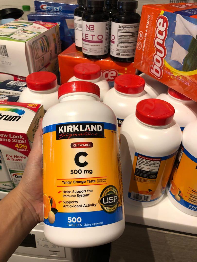 Kirkland Signature Chewable Vitamin C 500 Mg 500 Tablets Health Nutrition Health Supplements Health Food Drinks Tonics On Carousell Kirkland Signature Chewable Vitamin C 500 Mg 500 Tablets Health Nutrition Health Supplements Health Food Drinks Tonics On Carousell