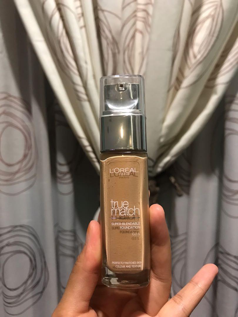 Loreal True Match Super-Blendable Foundation CODE: G2.5, Beauty & Personal  Care, Face, Makeup on Carousell