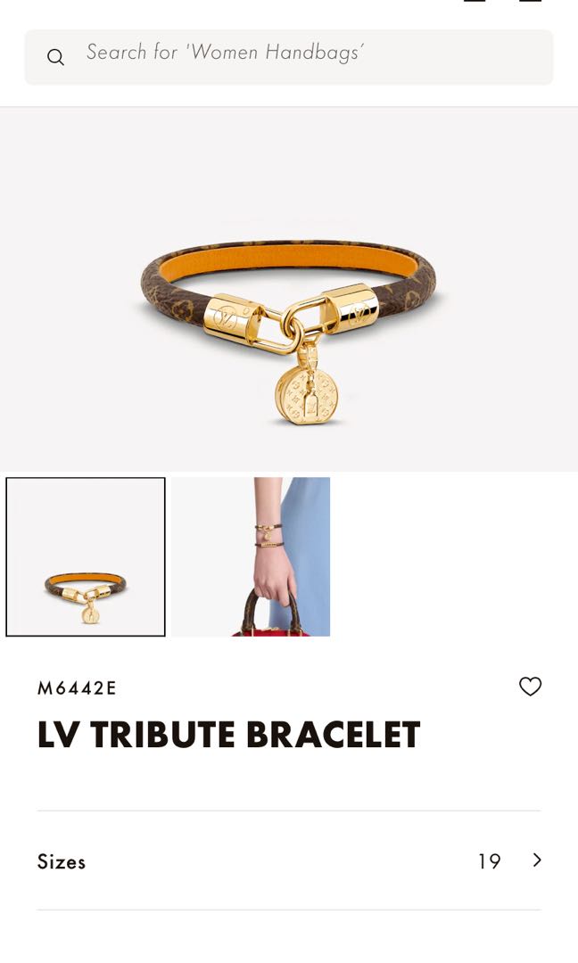Shop Louis Vuitton MONOGRAM Lv tribute bracelet (M6442E) by