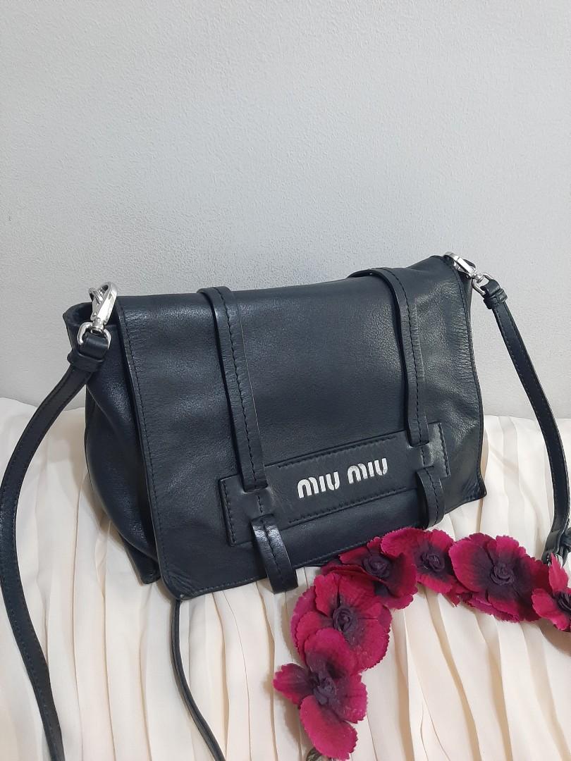 Miu Miu Grace Lux Flap Crossbody, Luxury, Bags & Wallets on Carousell