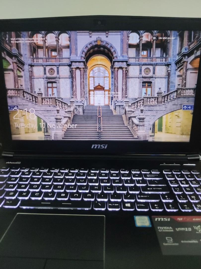 Msi Apache Ge62 6qc Gaming Laptop Intel I7 Laptop 500gb Ssd 32gb Ram And 1tb Hdd Electronics Computers Laptops On Carousell
