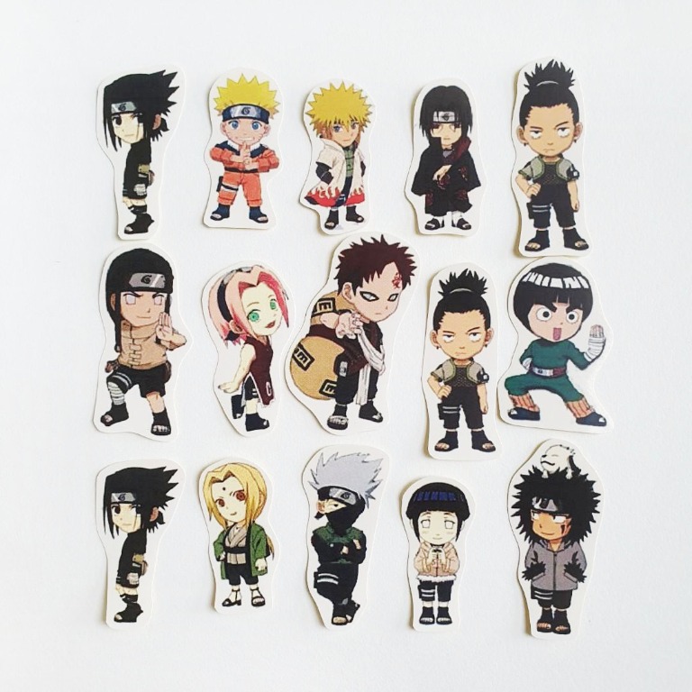 Naruto Anime Stickers, Hobbies & Toys, Stationery & Craft, Art & Prints