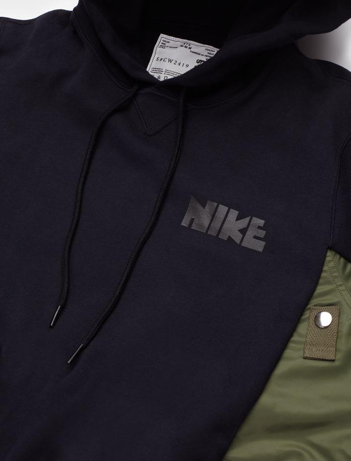 Nike x Sacai hoodie, 男裝, 上身及套裝, 衛衣- Carousell