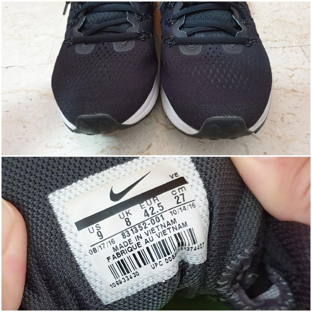 Nike Zoom Pegasus 33 Mens US9 UK8 EUR42.5 27cm Men s Fashion Footwear Sneakers on Carousell