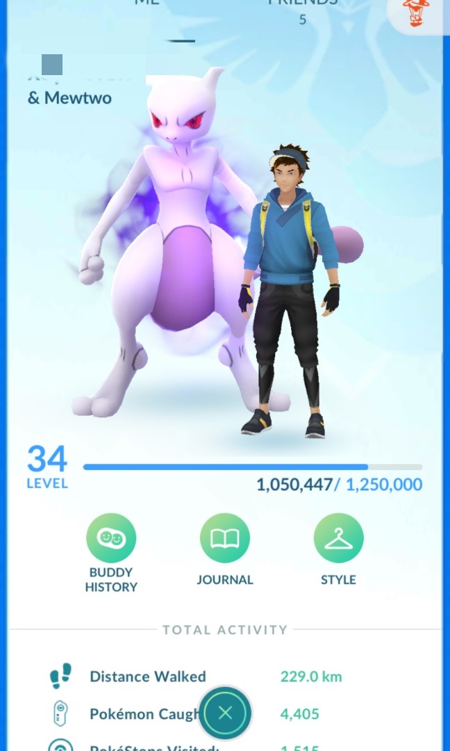 Pokemon Go Account lv34 232 100iv pokemon shadow Mewtwo Mewtwo