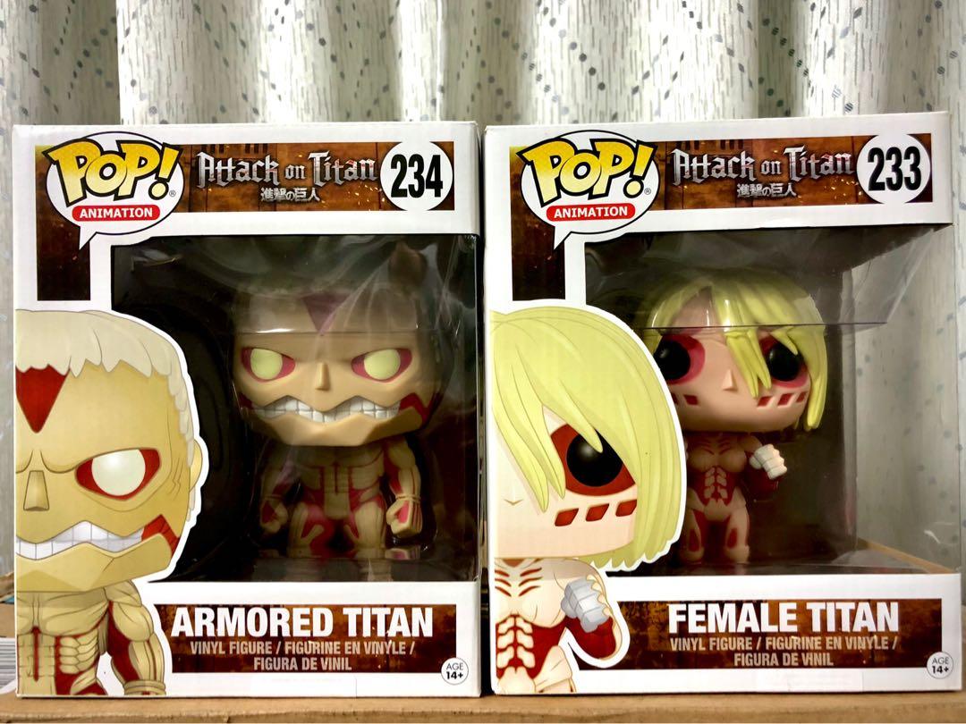 Pop Armored Titan And Female Titan Toys Games Bricks Figurines On Carousell This article is about one of the nine titans. pop armored titan and female titan