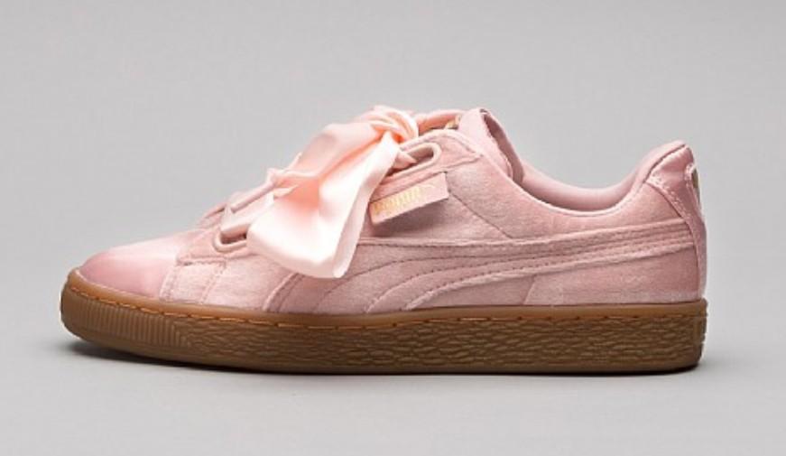Puma basket store heart velvet