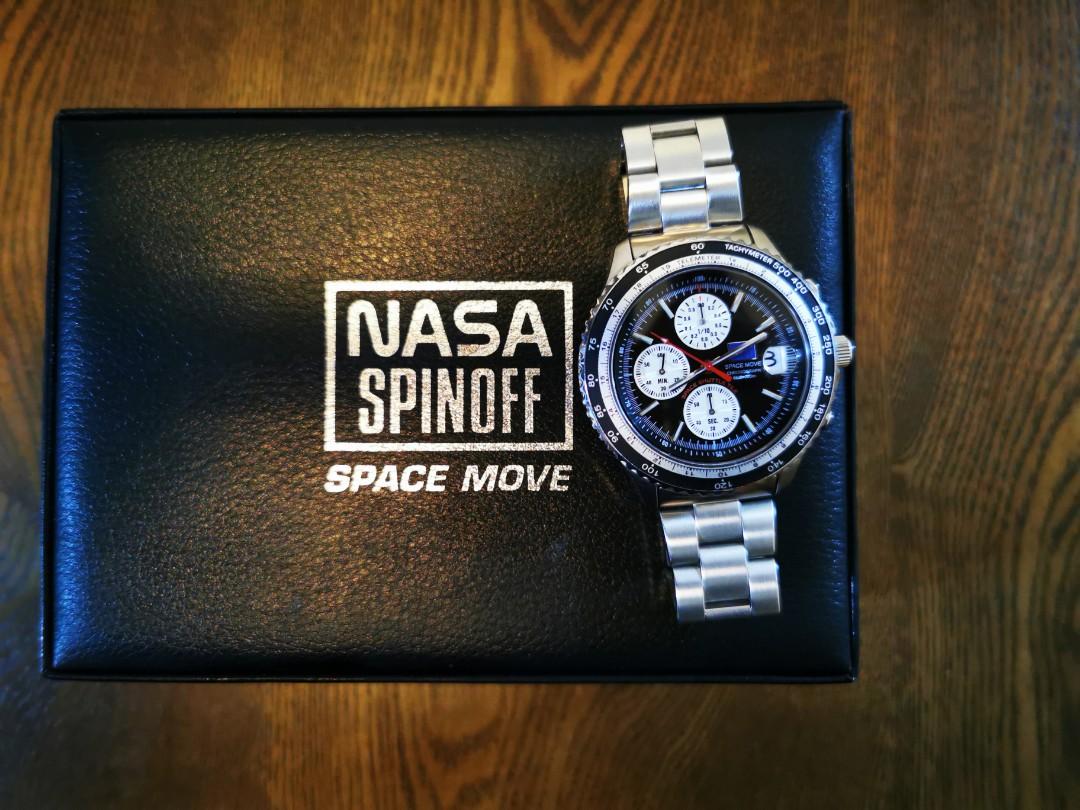 超希少】SEIKO NASA SPINOFF クロノグラフ黒 日本製限定色 - 腕時計 