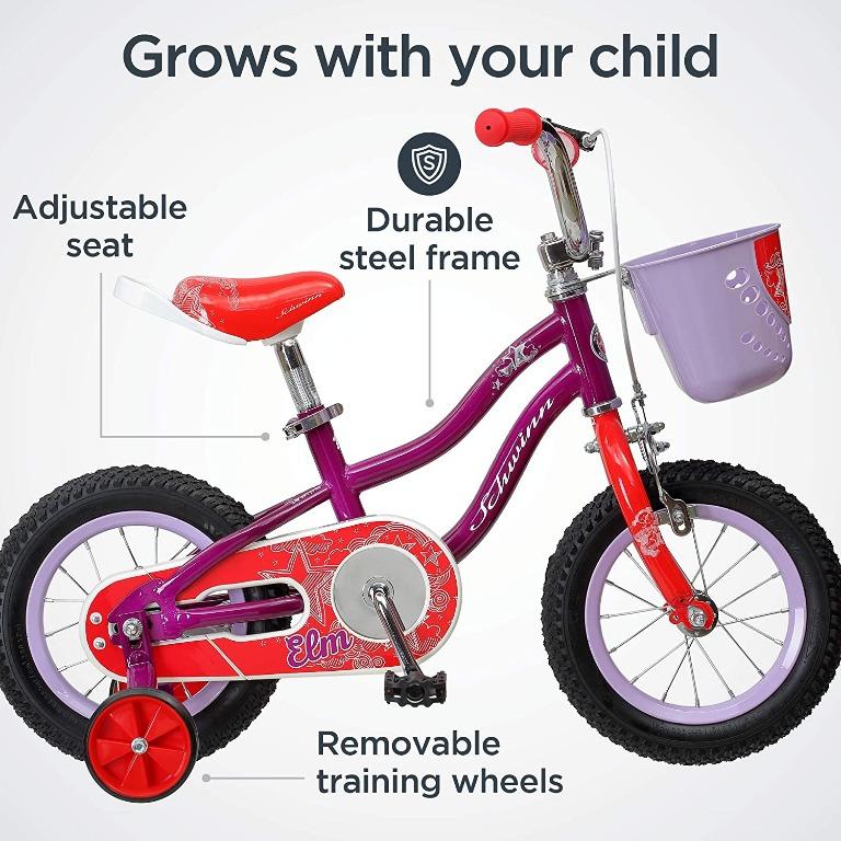 schwinn elm girls bike for toddlers and kids