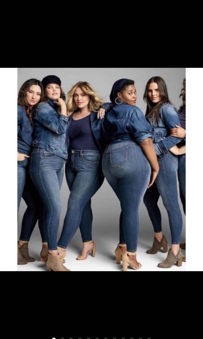 Plus size stretchy skinny jeans 