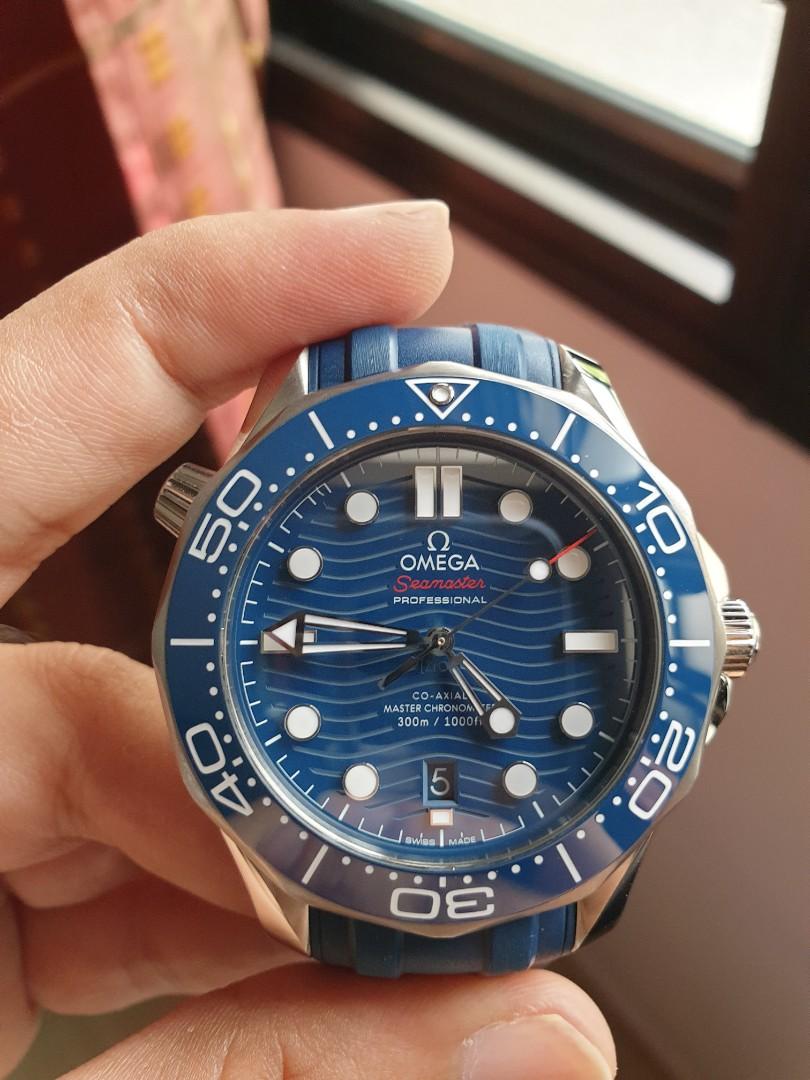 (SOLD) Super Super new Omega Seamaster 300m Blue. Warranty from March