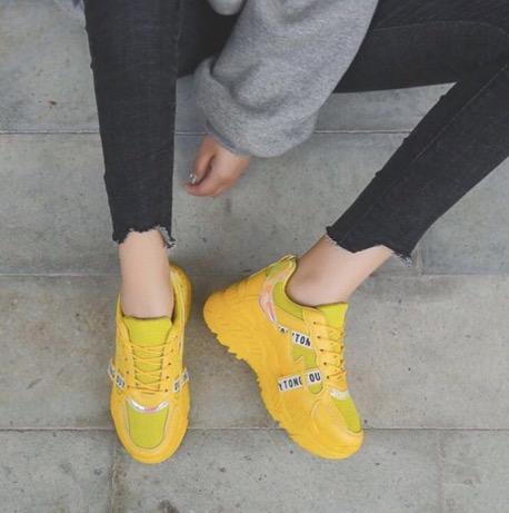 Casual yellow shoes deals
