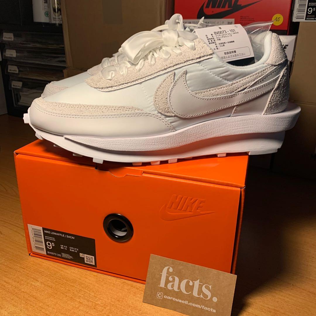 White sacai waffle sale