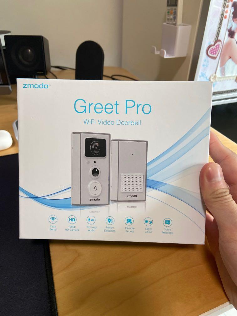 Zmodo greet pro smart video doorbell discount