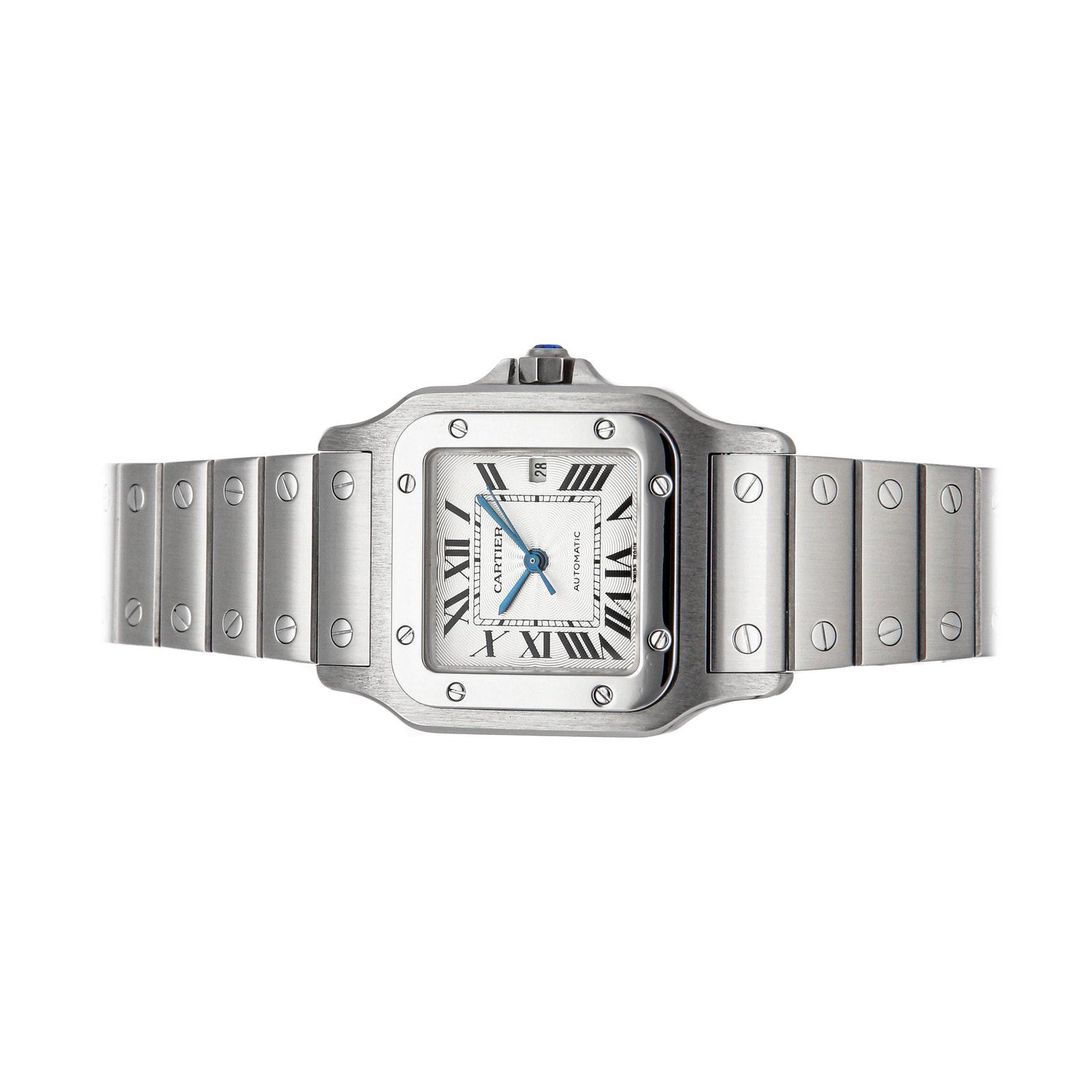 Pre Owned Cartier Santos Large Model W20055D6 Luxury Watches on