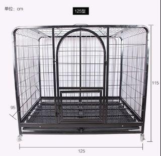 125x95x115cm Silver Pet Cage Dog Cat sangkar haiwan kucing