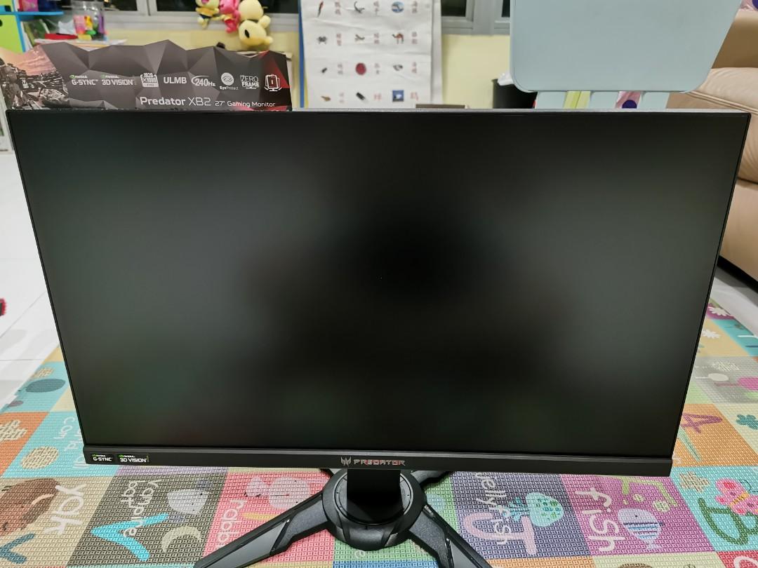 Acer Predator Xb272 Pc Gaming Monitor G Sync 240hz Refresh Rate 1080p Tn Panel Computers Tech Parts Accessories Monitor Screens On Carousell