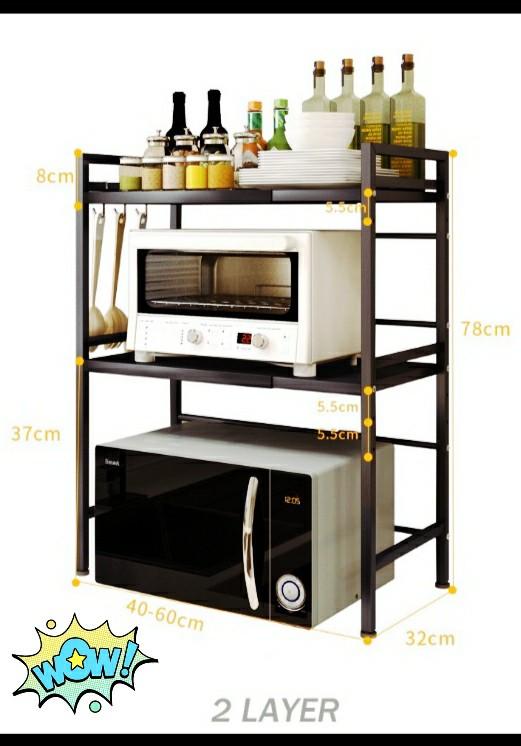 Adjustable Multi-Tier Table (Category: Home Improvement Tools & Accessories) located in Kuala Lumpur. Submitted by mohdamir786 (Listing ID 1052830299, Image 1). Description: Adjustable Stainless Steel Table, black colour, new condition, modern & simple design, easy to clean, premium quality & durable, multipurpose & space saving, can withstand up to 100kg, length can adjust from 40cm-60cm 2 Tier Table RM 59 (2 units available) 3 Tier Table RM 119
