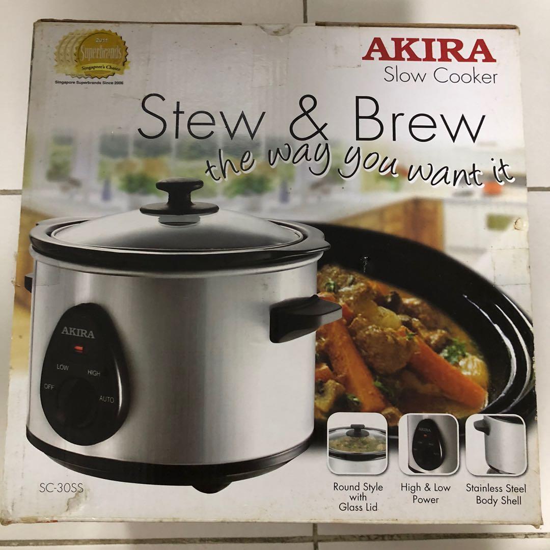 Akira Slow Cooker 3 litre Preloved, TV & Home Appliances, Kitchen