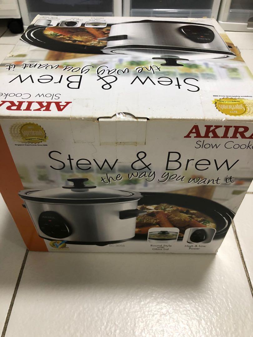 Akira Slow Cooker 3 litre Preloved, TV & Home Appliances, Kitchen