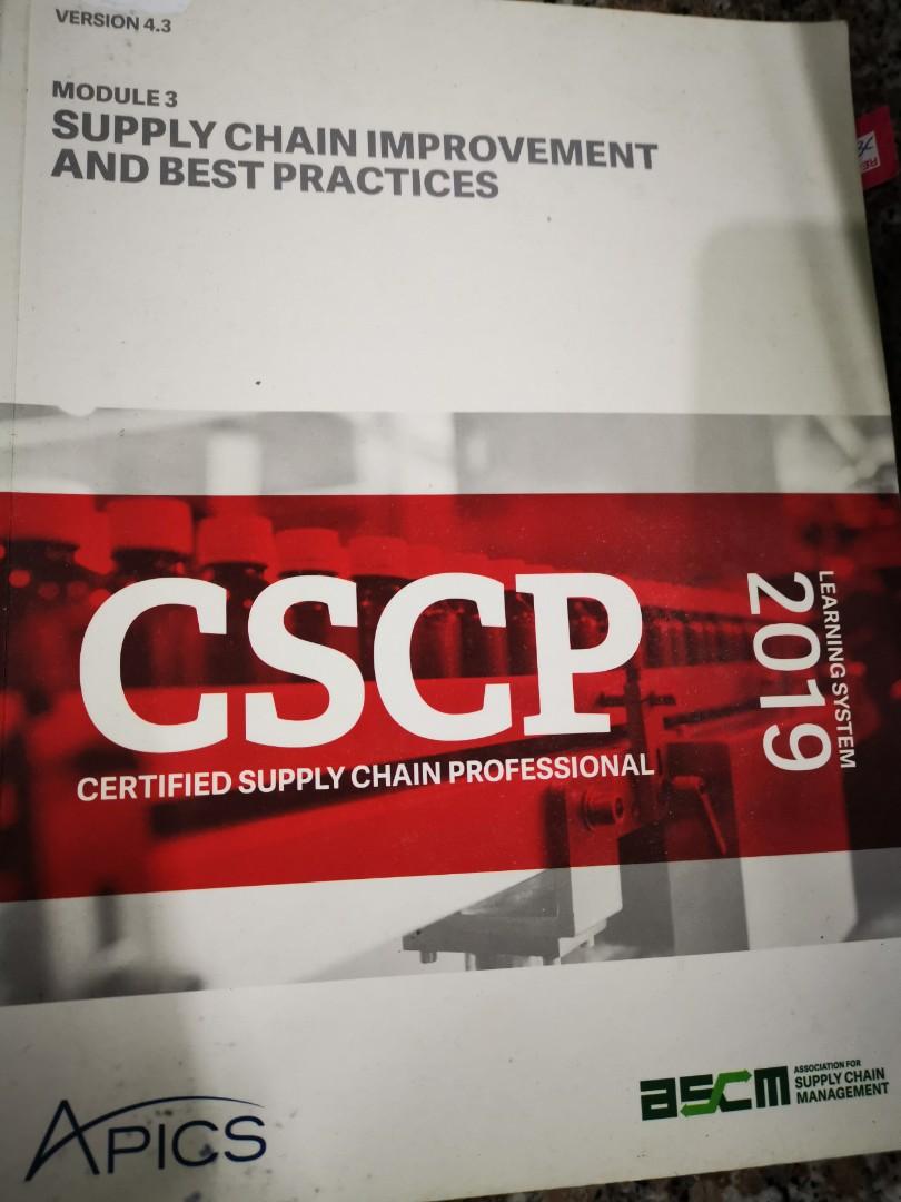 2019 APICS CSCP TEXTBOOK MODULE 1,2,3, Hobbies & Toys, Books
