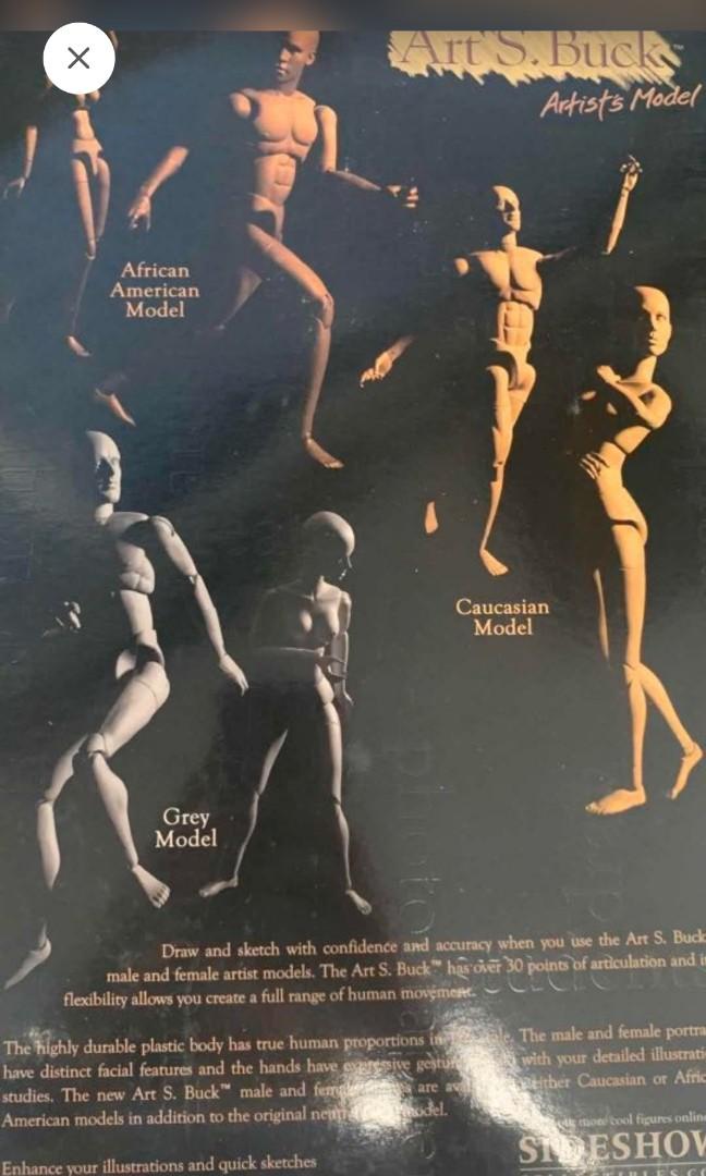 Art S. Buck Figure Model, Hobbies & Toys, Stationery & Craft, Art & Prints on Carousell