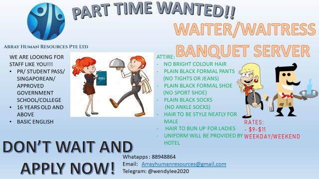 Banquet Jobs Part Time Jobs Hospitality F B On Carousell