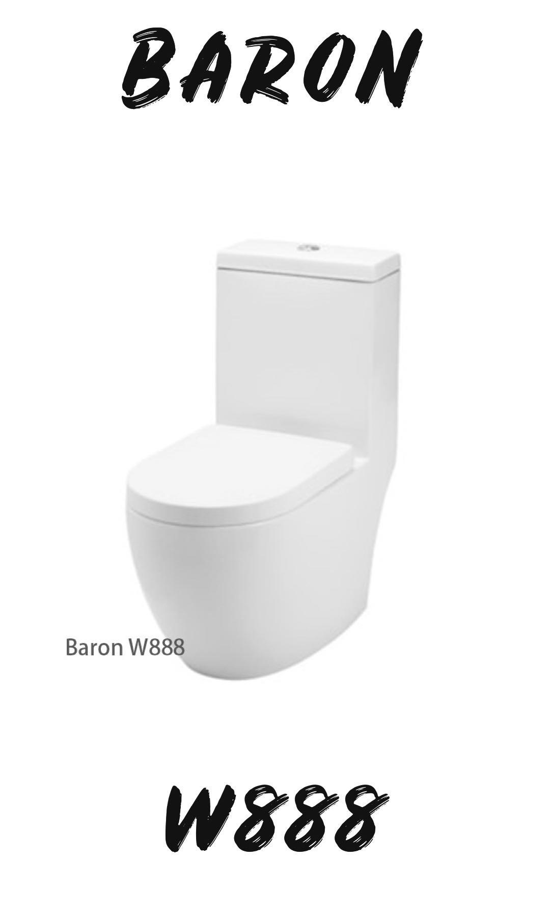 Baron W888 1-Piece Toilet Bowl (Geberit Flushing System) (33800