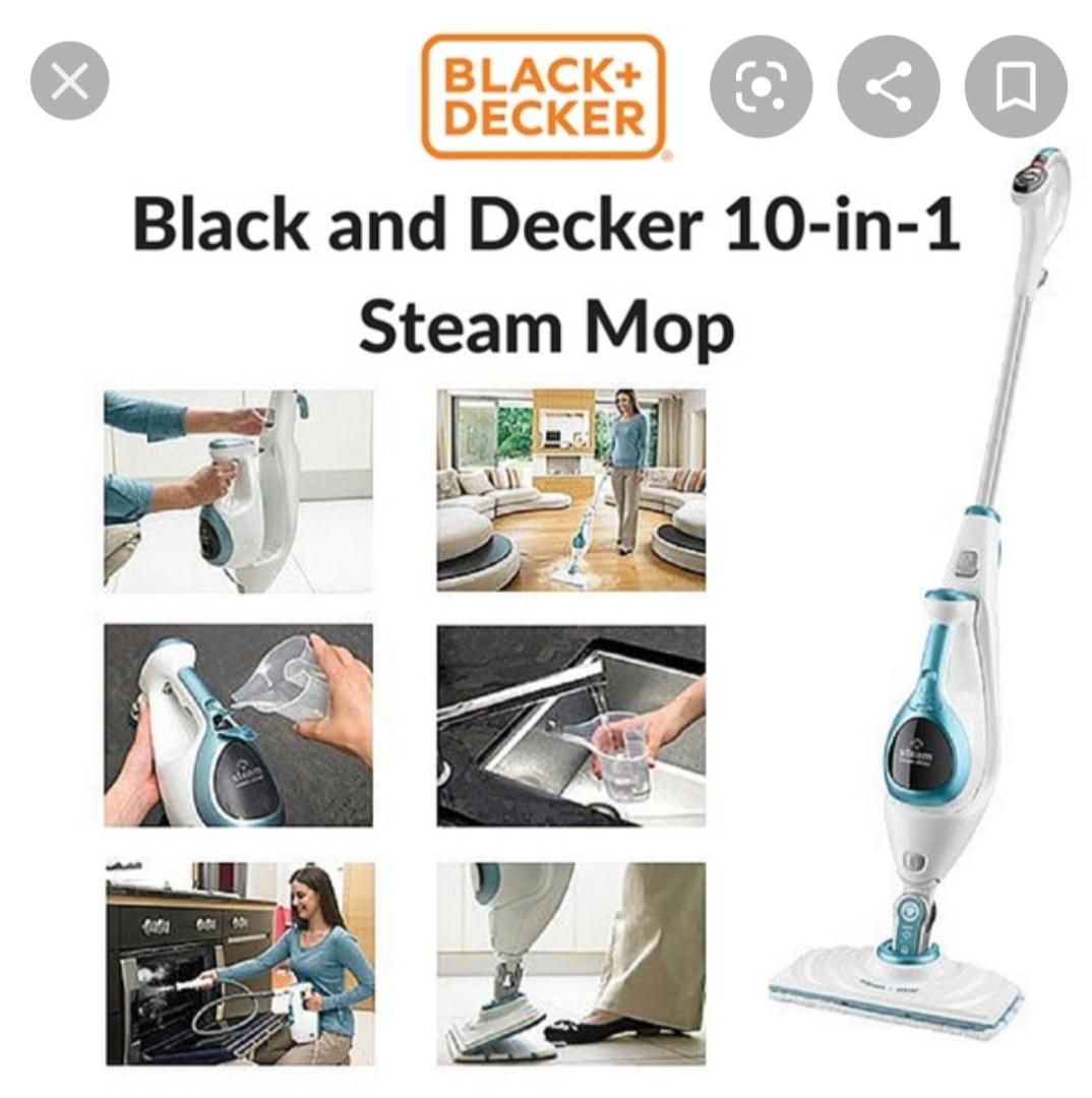 Black & Decker - steam mop 10 in 1 Model FSMH1621R, TV & Home